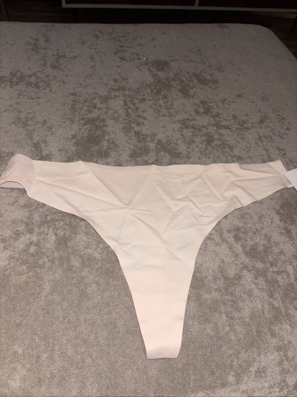 Ruby Ribbon Second Skin Thong In Color Shell. Size XXL #1463 NEW