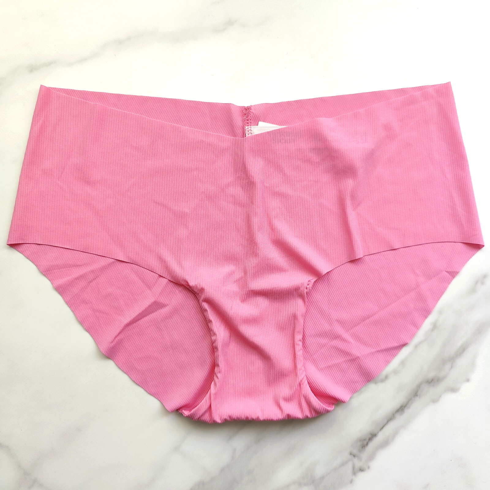 Victoria’s Secret No-Show Ribbed Hiphugger Panty Hollywood Pink SZ S/M/XL