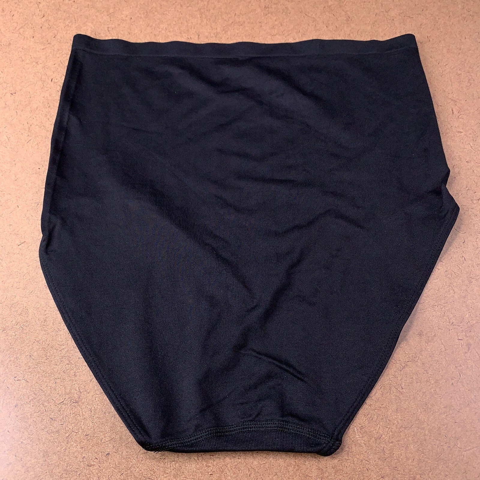 Rhonda Shear Womens Size Medium Black Ahh Natural Waist Seamless Brief Panty New