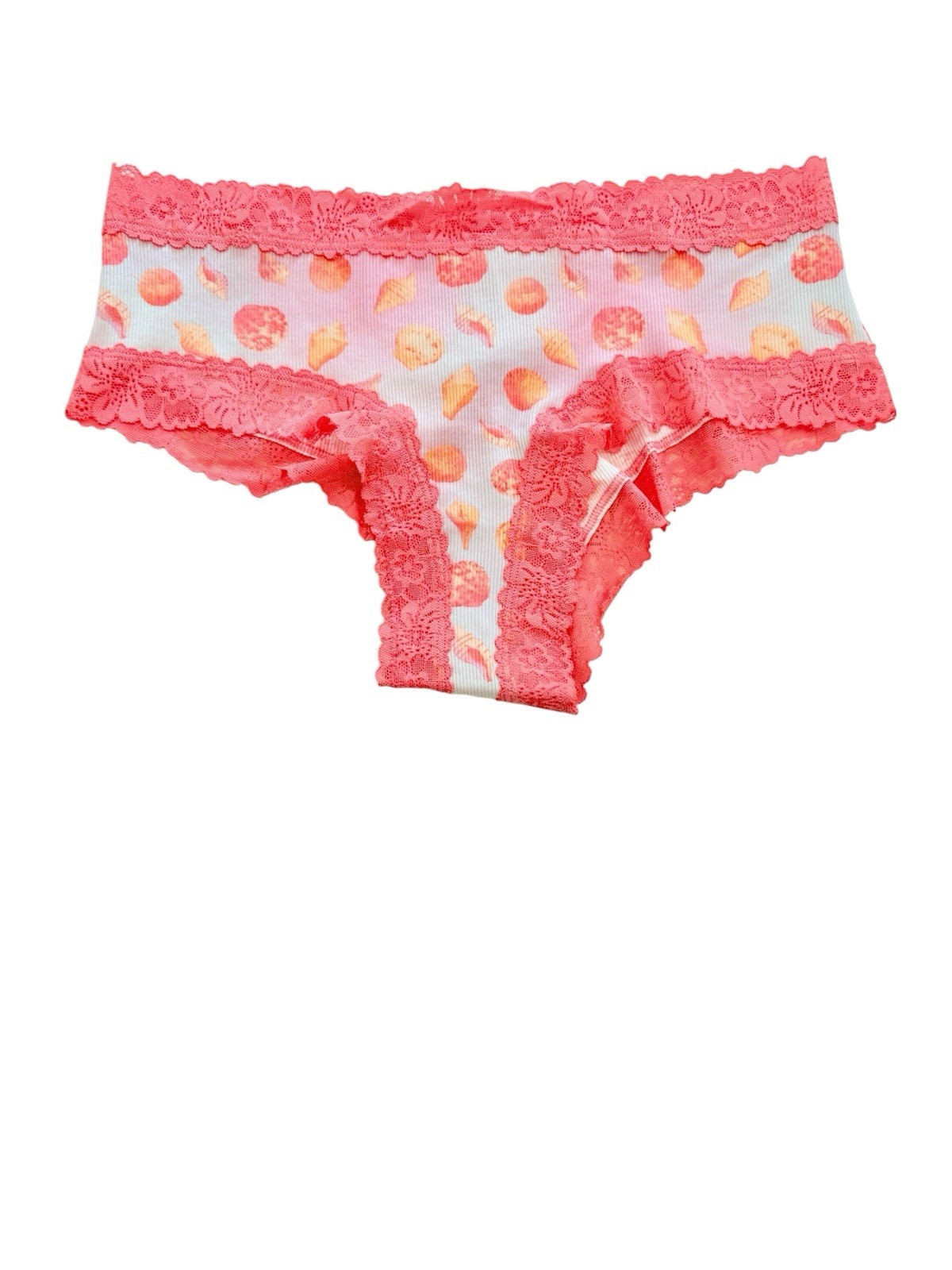 Victoria’s Secret PINK Cheeky Lace Panties Large LOT OF 4 Beachcore Pastel Set