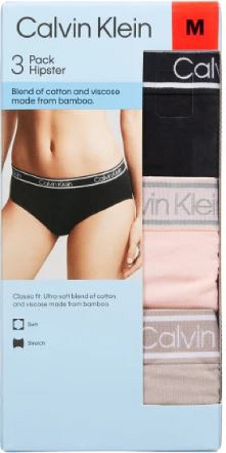 Calvin Klein Women`s The Ultimate Comfort Hipster Viscose Made From Bamboo 3-Pk
