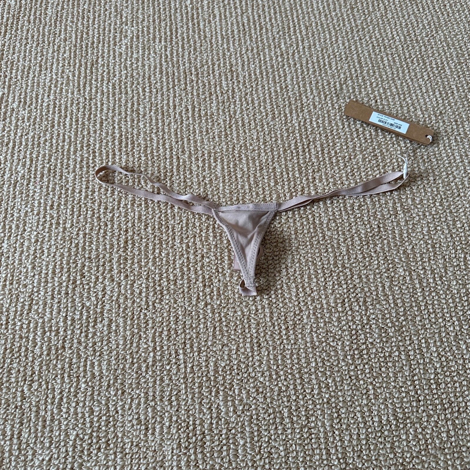 Skims Clay Fits Everybody Micro Thong, Size XXS NWT