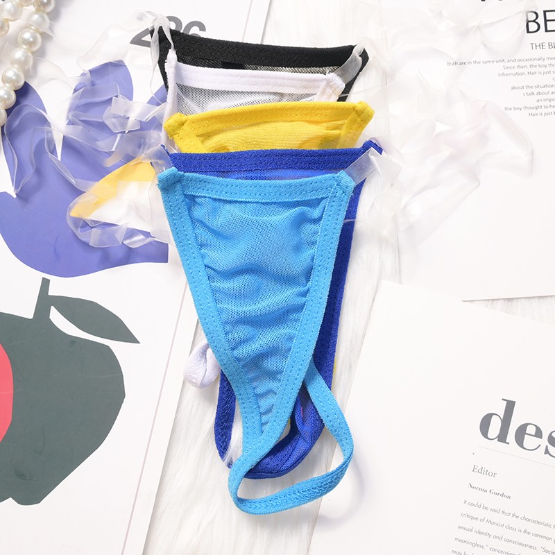 5 Pack Lot Sexy Womens G string Thongs Panties See Through Sheer Sissy Underwear