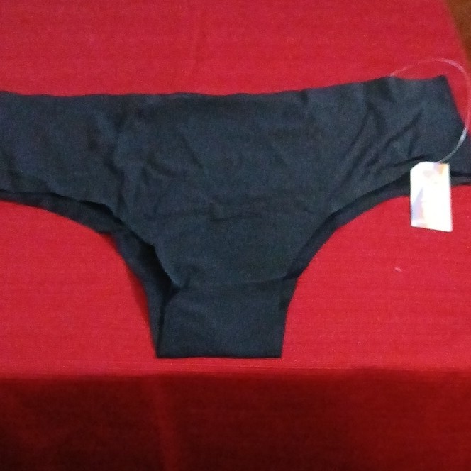 Cheek Boss Cheeky Panties Plus Size Black 3XL Nylon Spandex Cotton Blend NWT