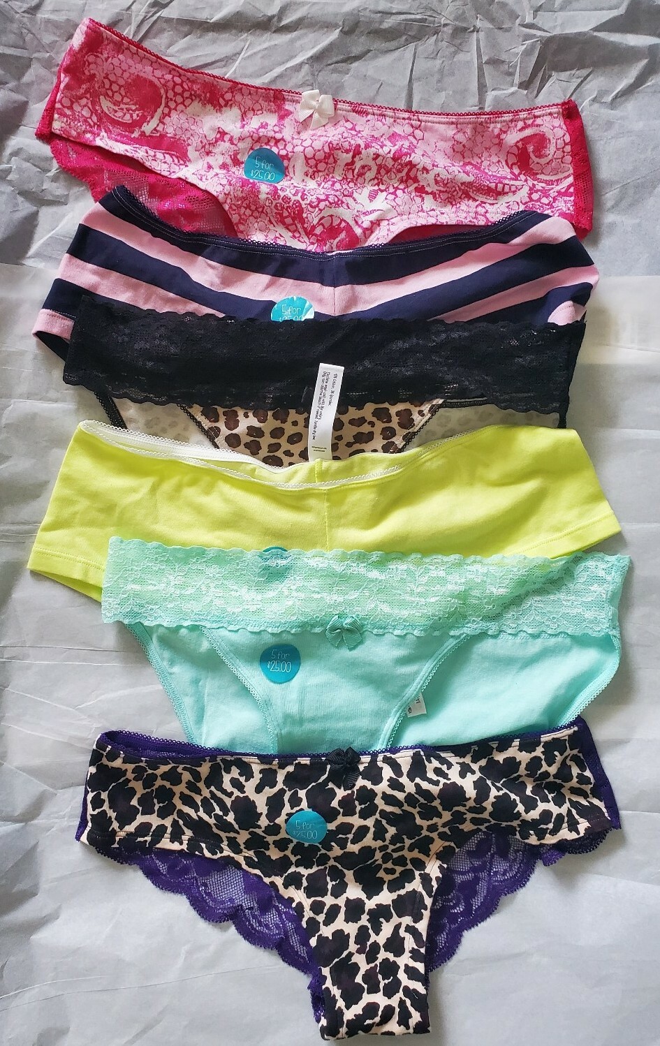 BP Under Cover Hipster 97%Cotton Women Panty size M 6 Pairs
