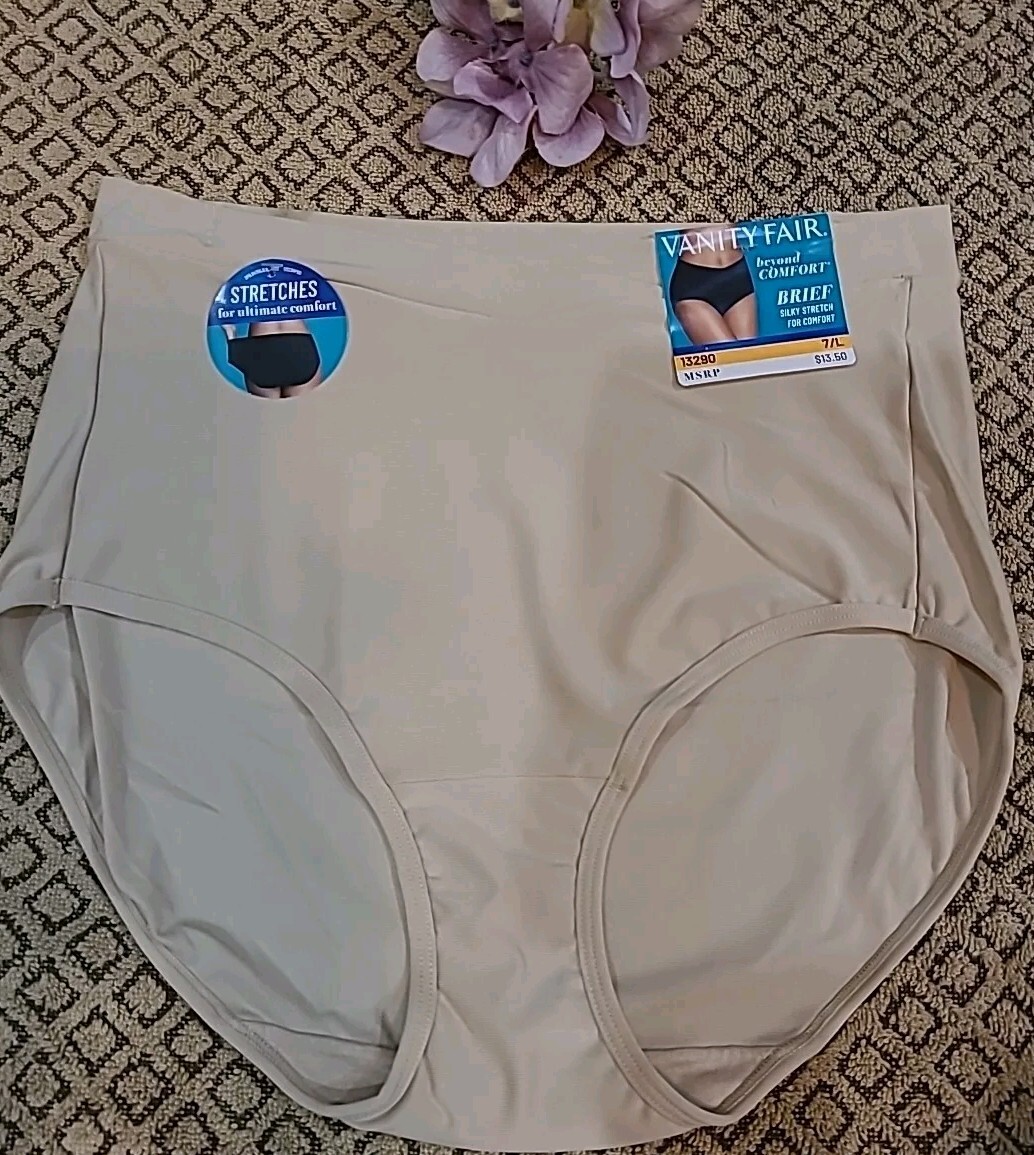 VANITY FAIR Beyond Comfort Brief SZ 7/L Seamless Panty #13290 nwt $13.50
