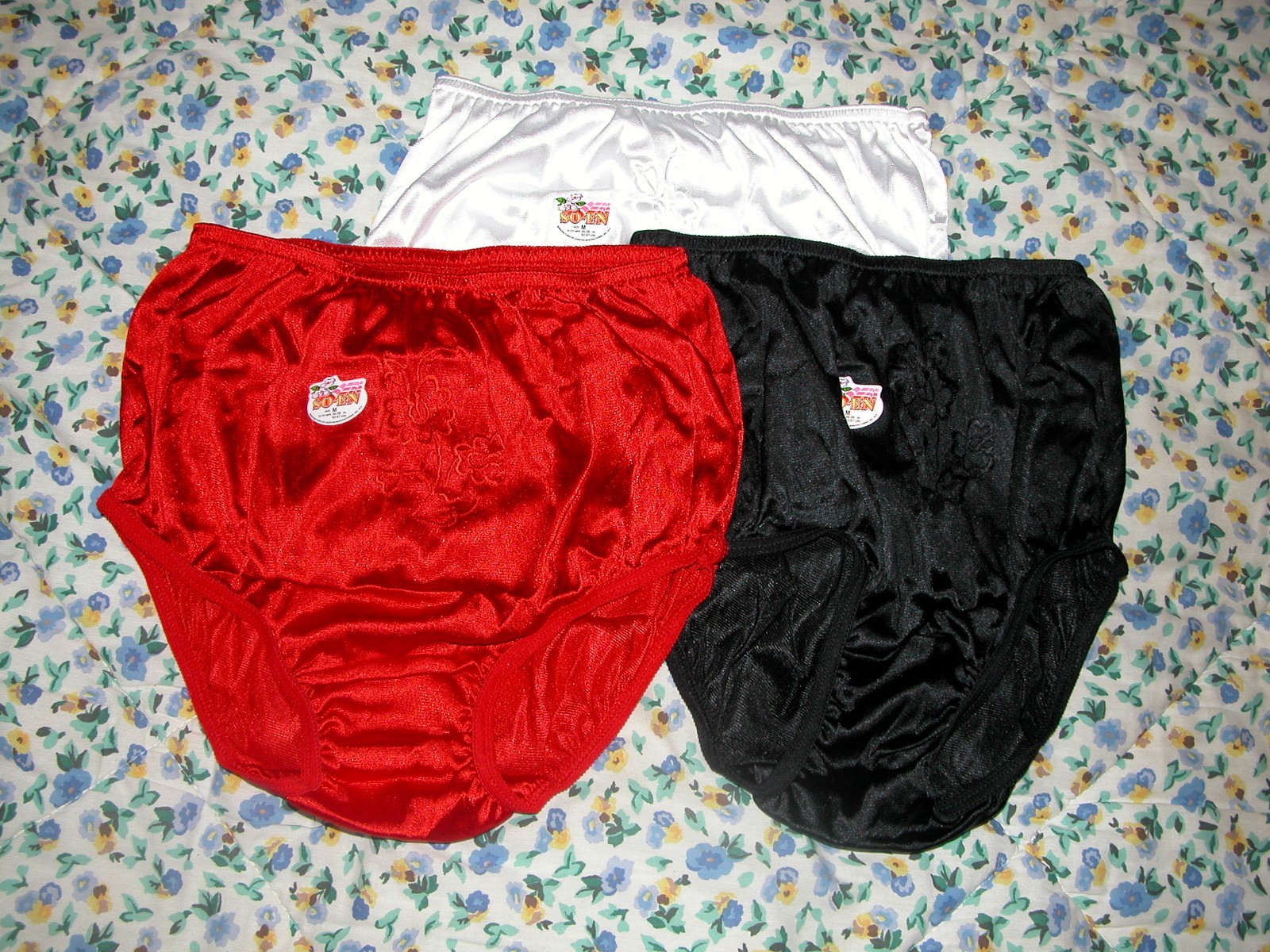6 NYLON BRIEF PANTIES NWT XL