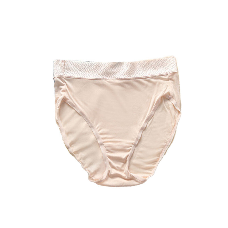 New Cool Mulberry Silk Underwear Girl Briefs Lady Panties Mid-waist Underwear