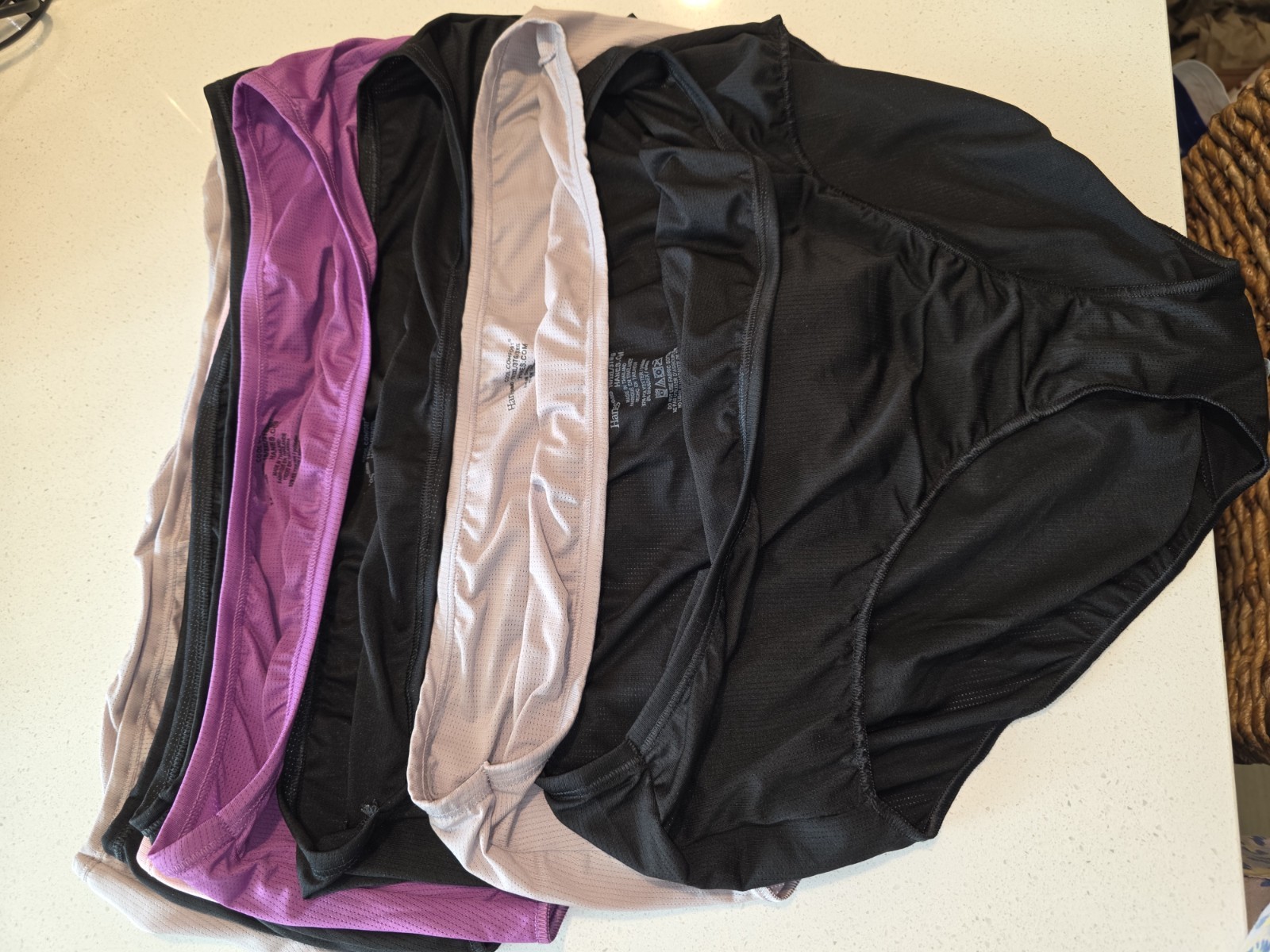Lot Of 8 Hanes Cool Comfort Ladies Hipsters NWOT Size 10/3XL