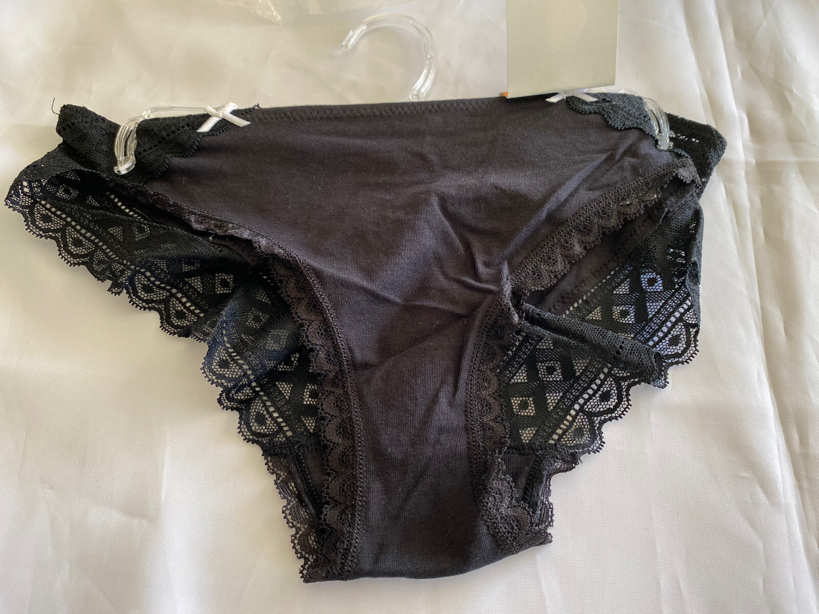 Maidenform Cotton Stretch Tanga Style DMCS59 Size Small Size 5 – Black – New