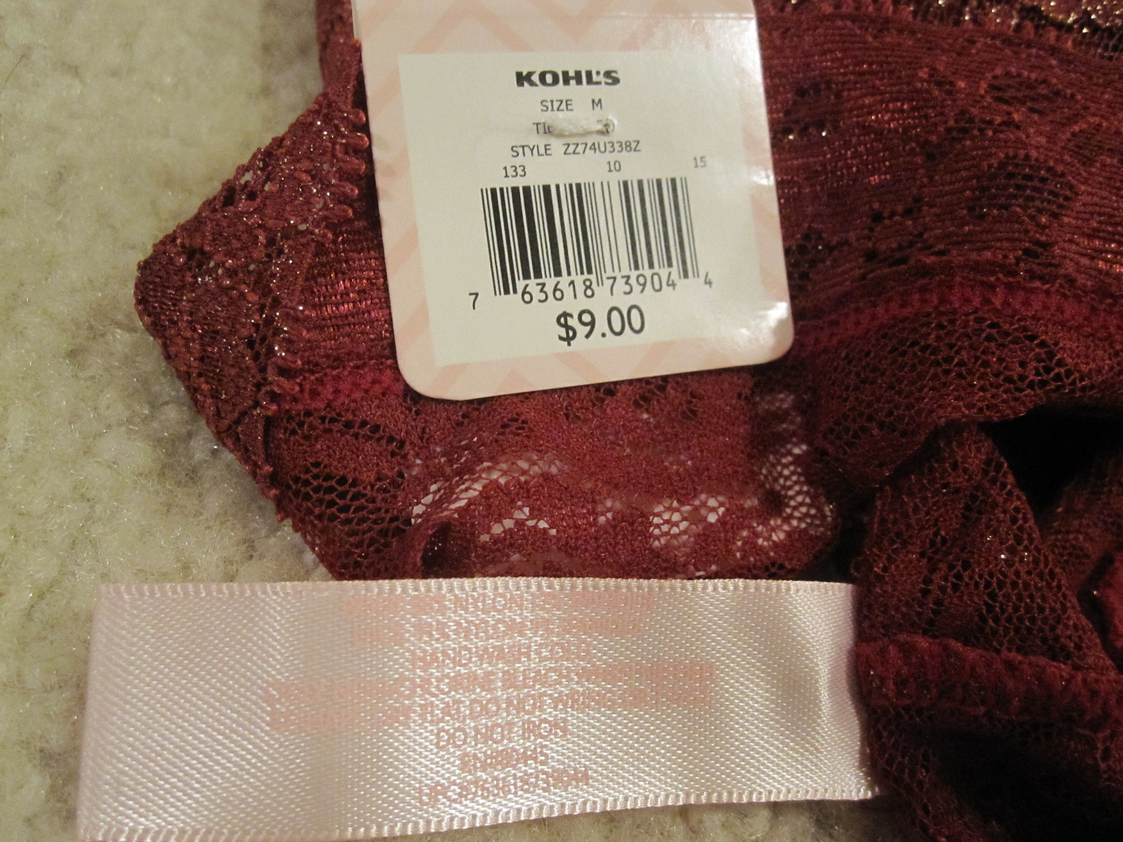 Candie’s ladies panties cheeky size 6 M candies new with tags