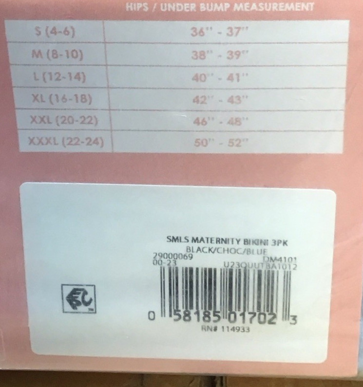 Destination Maternity Seamless Maternity Bikini 3 Pack Womens U23