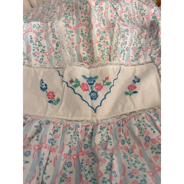 Vintage Dreamy Details long sleeve flannel long nightgown size M