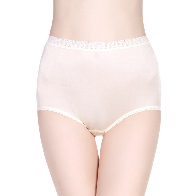 3 Pairs Mulberry Silk Underwear Women’s Briefs Plus Size Real Silk Lady Panties