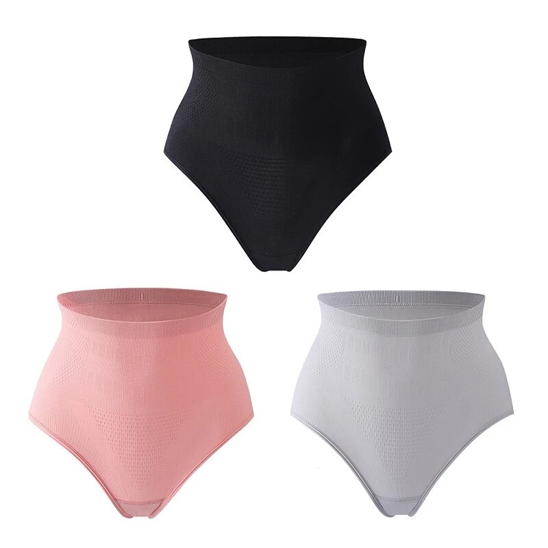3PCS Women Shapers High Waist Body Shapewear Underwear Tummy Control Panties Top