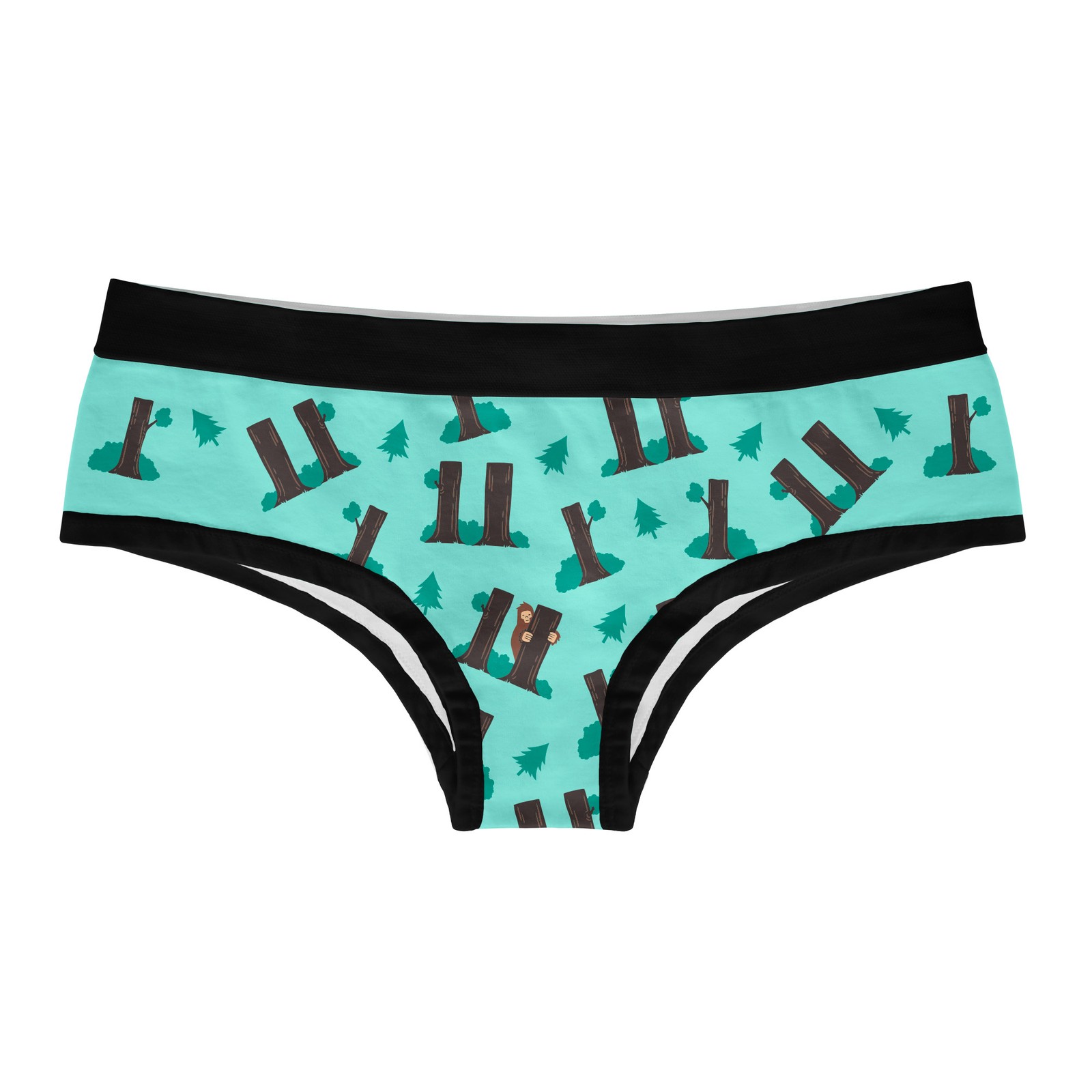 Womens Hide and Seek Champion Panties Funny Bikini Brief Cute BigFoot Graphic