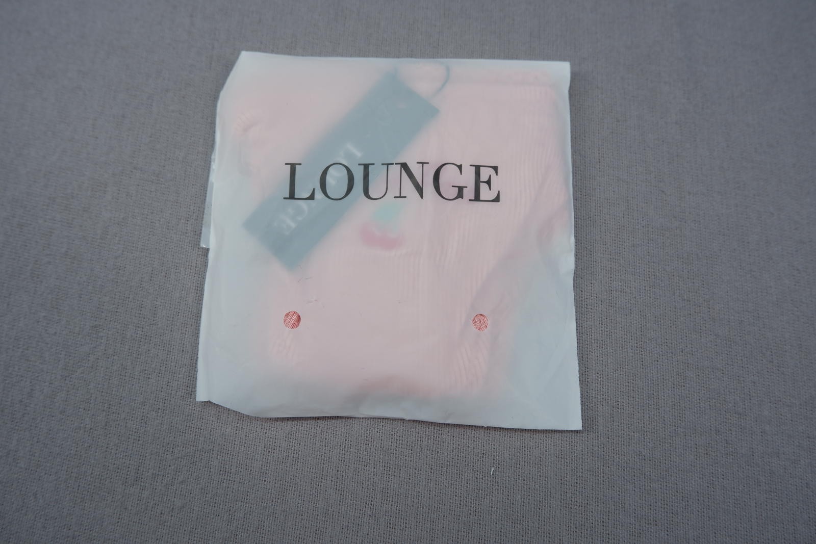 Lounge Pink ‘Perfect Pair’ Embroidered Thong Medium