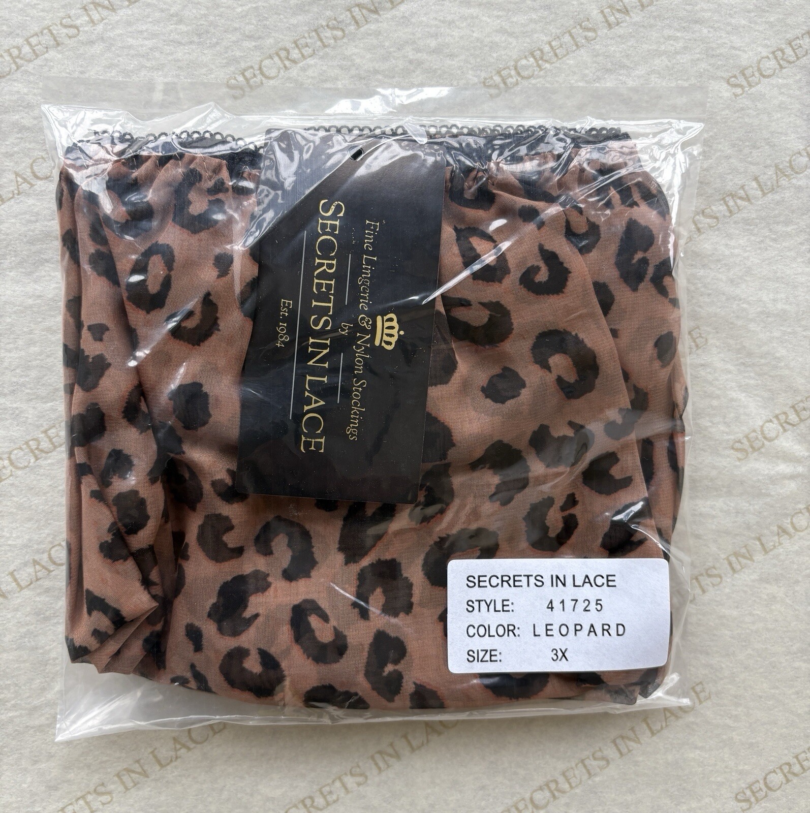 Empress Chiffon Leopard Print by Secrets In Lace Ladies Panties