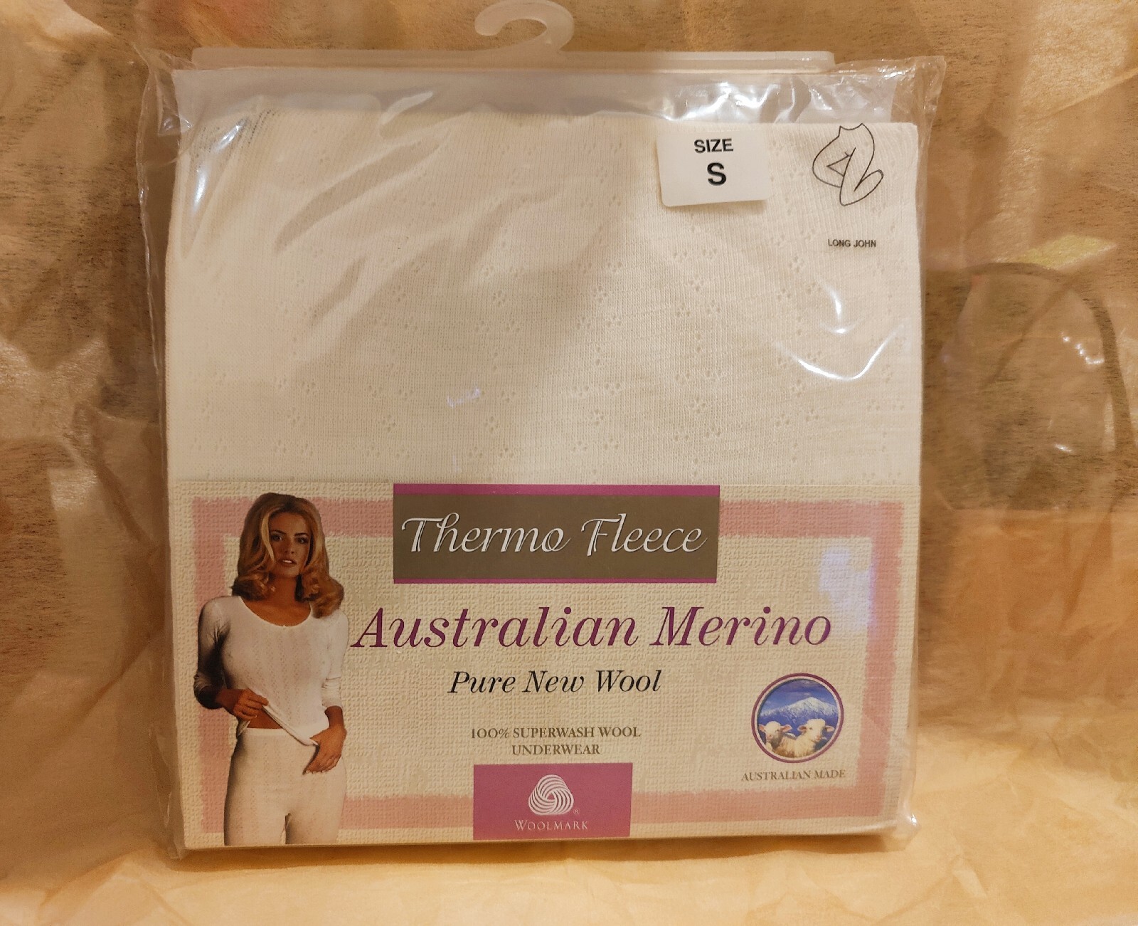 SIZE S AUSTRALIA WOMEN THERMO FLEECE PURE NEW WOOL MERINO | LONG JOHN UNDERWEAR