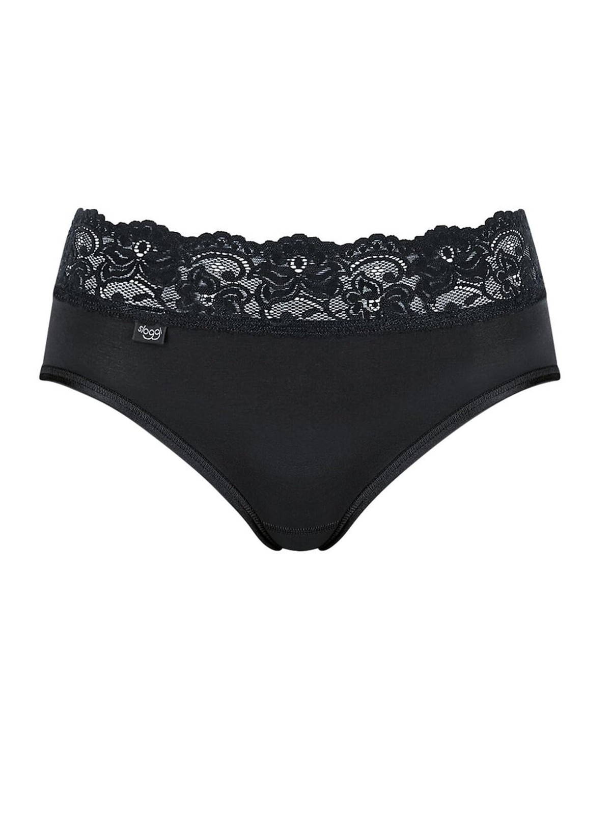 Women’s Romance Midi Underpants, 40, Black