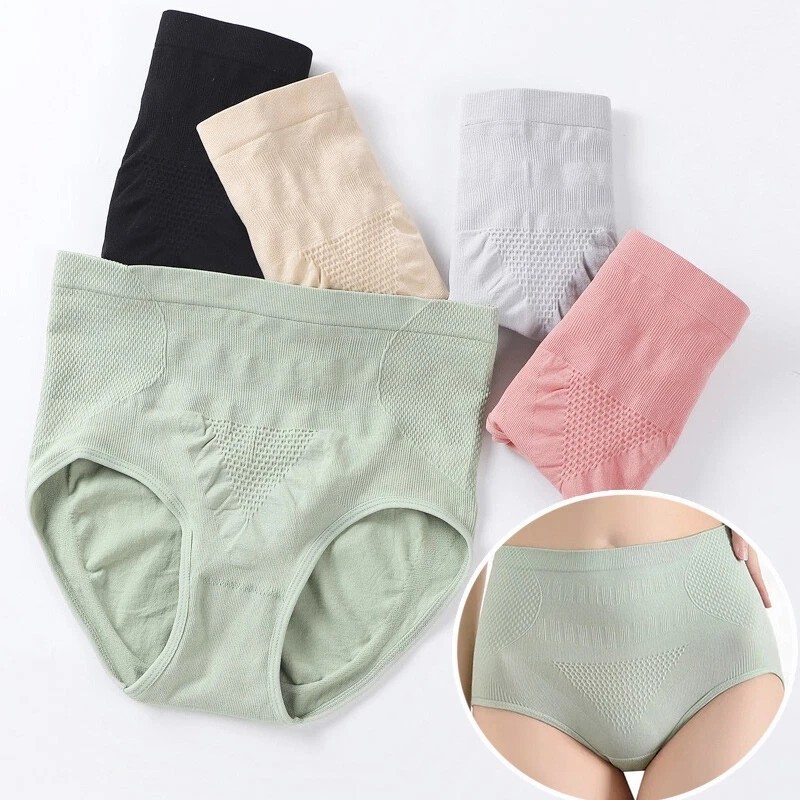 3PCS Women Shapers High Waist Body Shapewear Underwear Tummy Control Panties Top