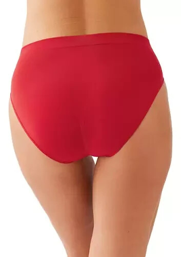 WACOAL 834175 EQUESTRIAN RED ~ B-SMOOTH HI-CUT BRIEF PANTIES ~ SIZE XXL 2X