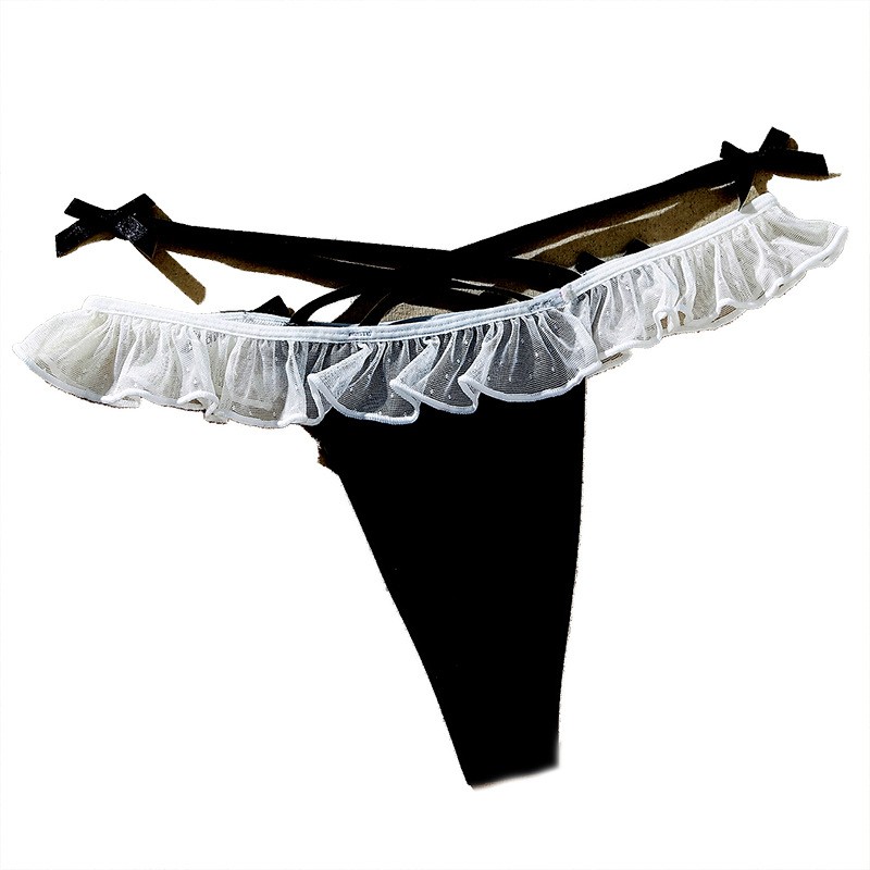 2 Pack Lot Sexy Womens Thongs Panties Underwear Cheeky Briefs Sheer Lingeries