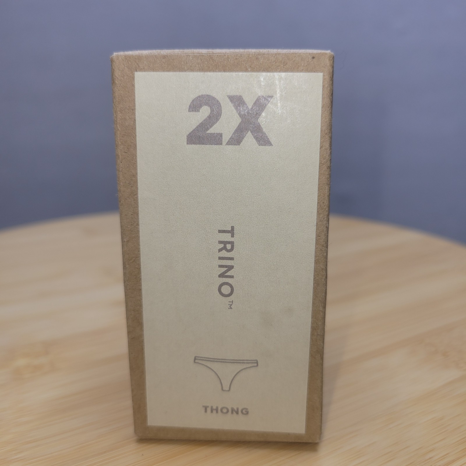 NWT Allbirds Trino Merino Wool Thong Panties Size 2X Beige Plus Size Wheat