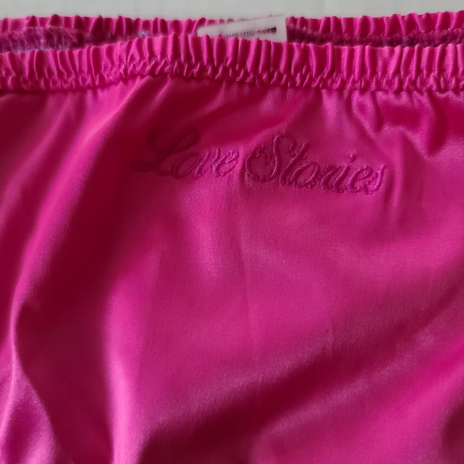 Love Stories Wild Rose Lace Satin Brief Panty Pink US Sz 10 M Flirty Sexy NWOT