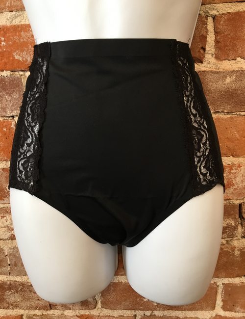 Rhonda Shear Nude Lace Detail Invisible Body Ahh Brief Full Coverage Panty NEW