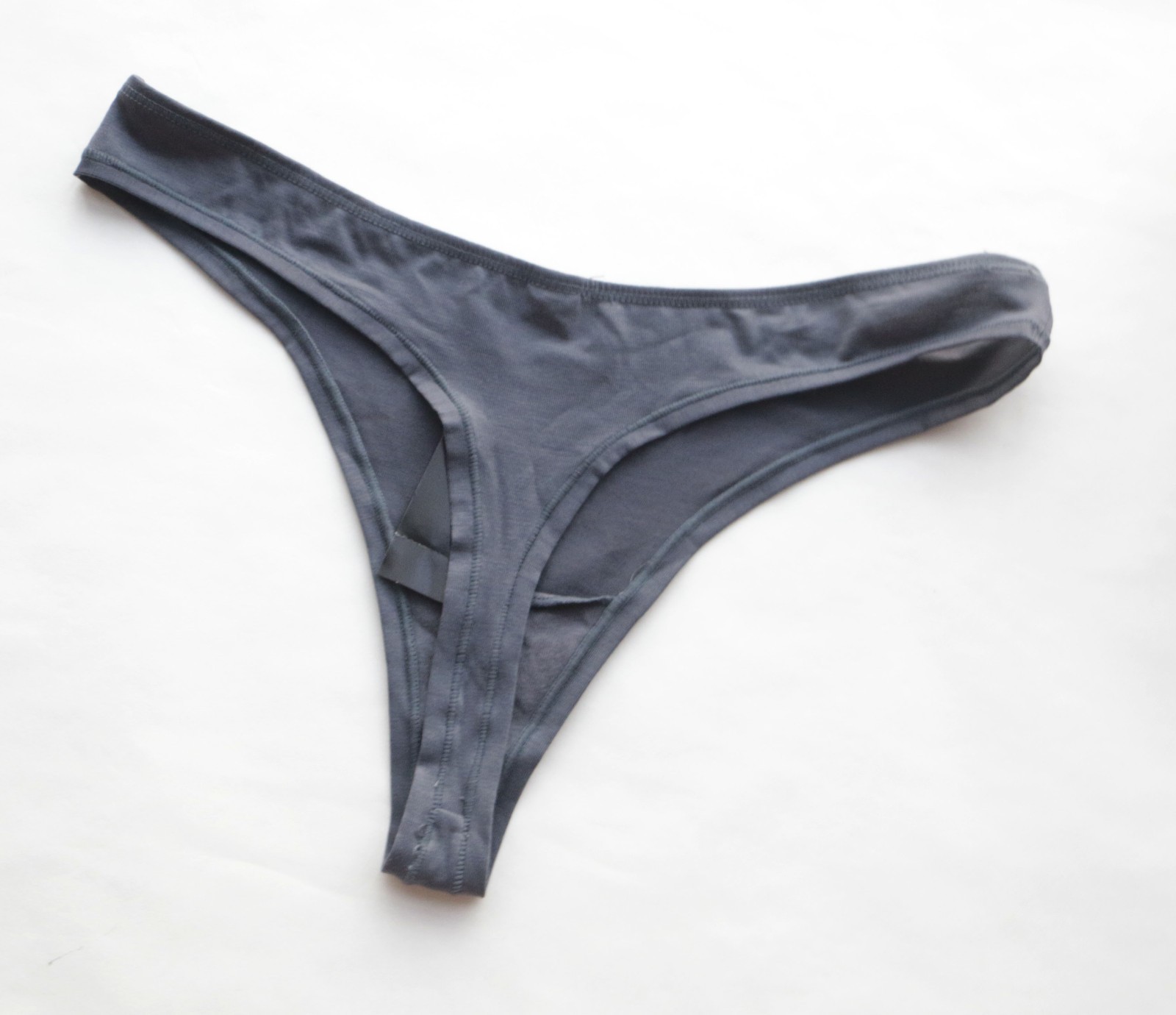 2 Pack Women Sexy Thongs Solid Smooth Underwear High cut G-string Knickers S-M