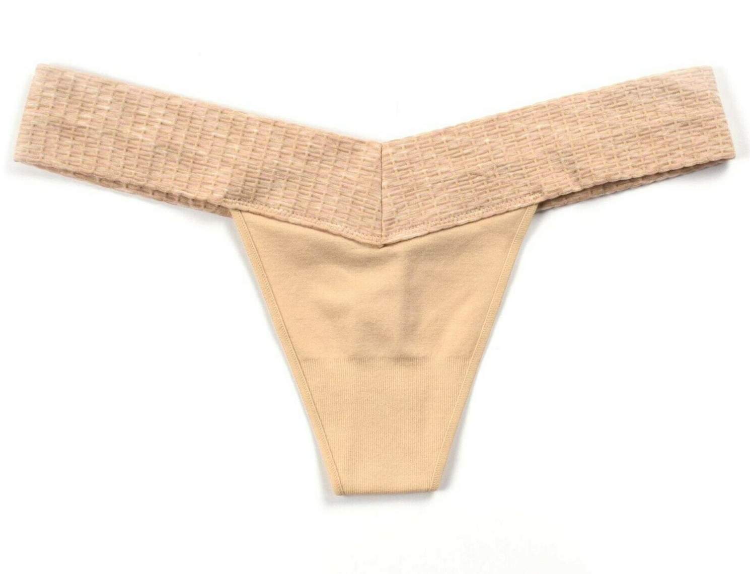 V thong Panties womens size XL/XG light Cappucino Wide waistband No Boundaries