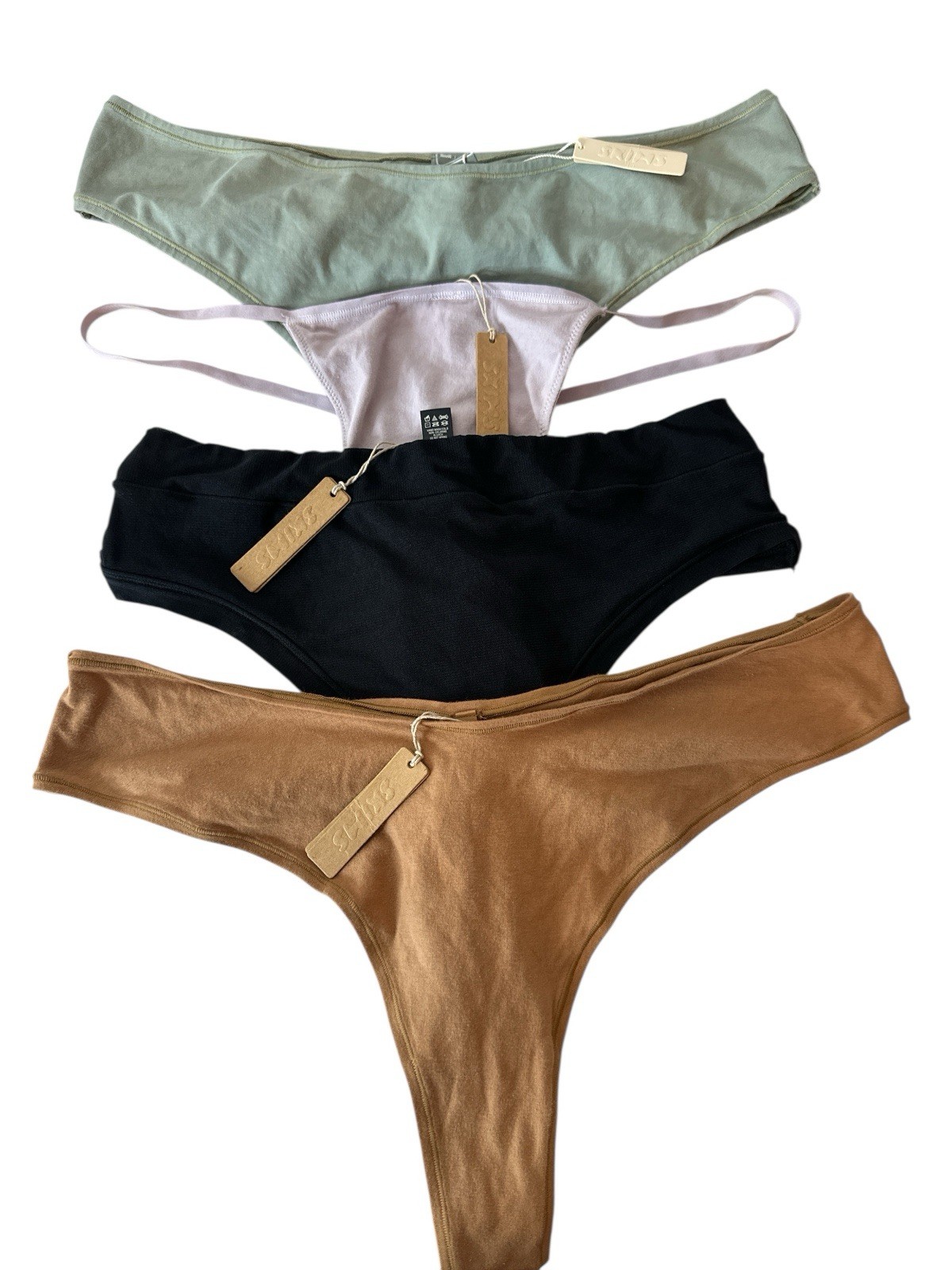 Skims Bundle LOT of 4 Thongs Panties Assorted Colors & Type All Size 4X New