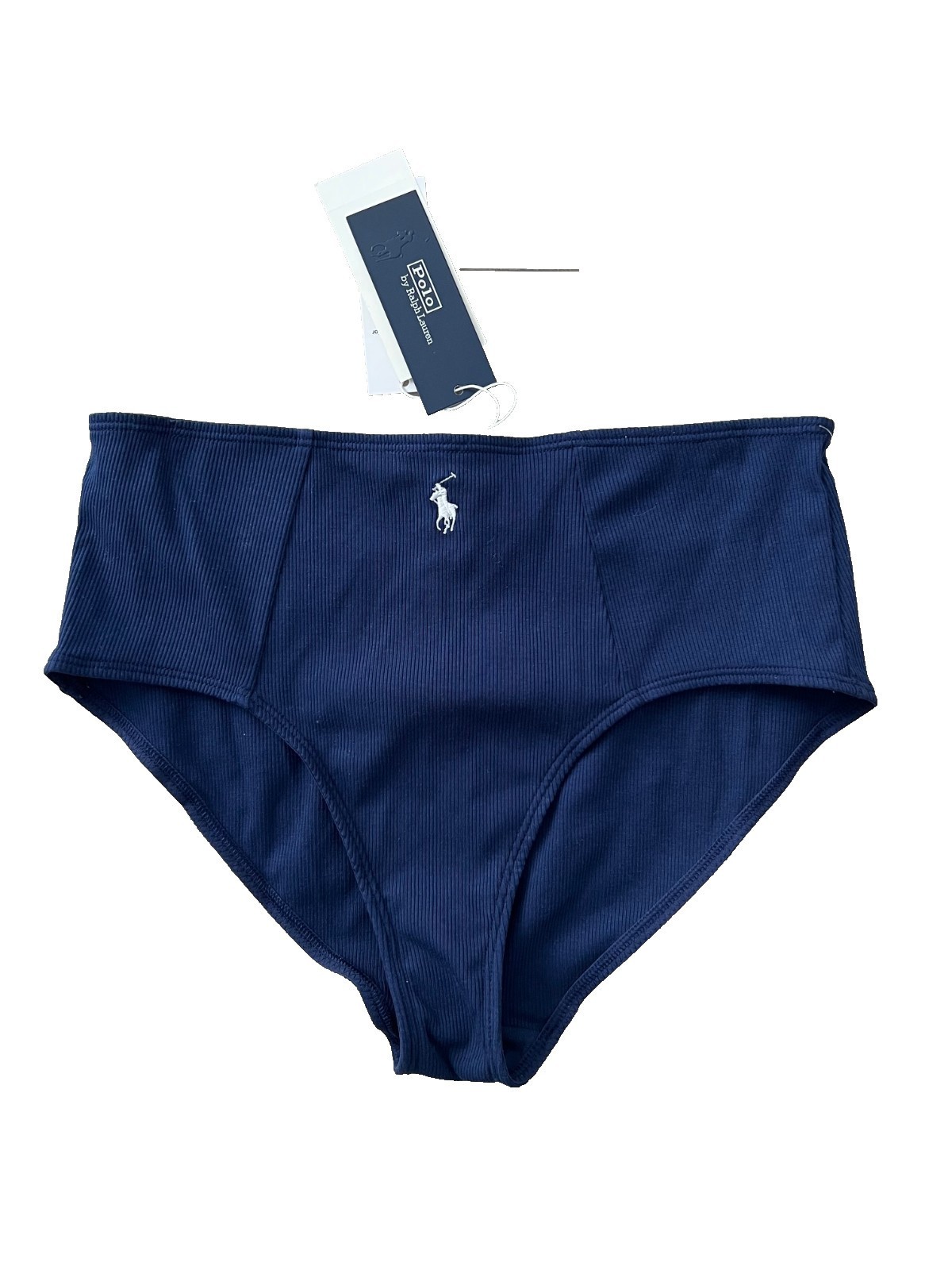 Polo Ralph Lauren Modern Rib High Waist Underwear Panty Navy ( XXL )