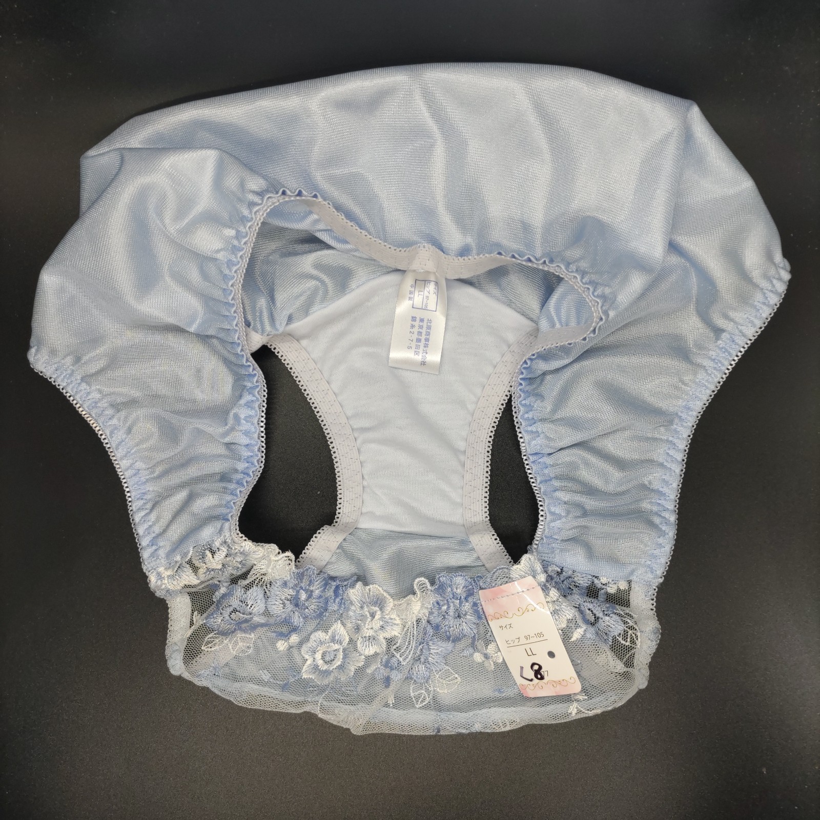 US SIZE L SHINY NYLON TRICOT PANTIES from Japan