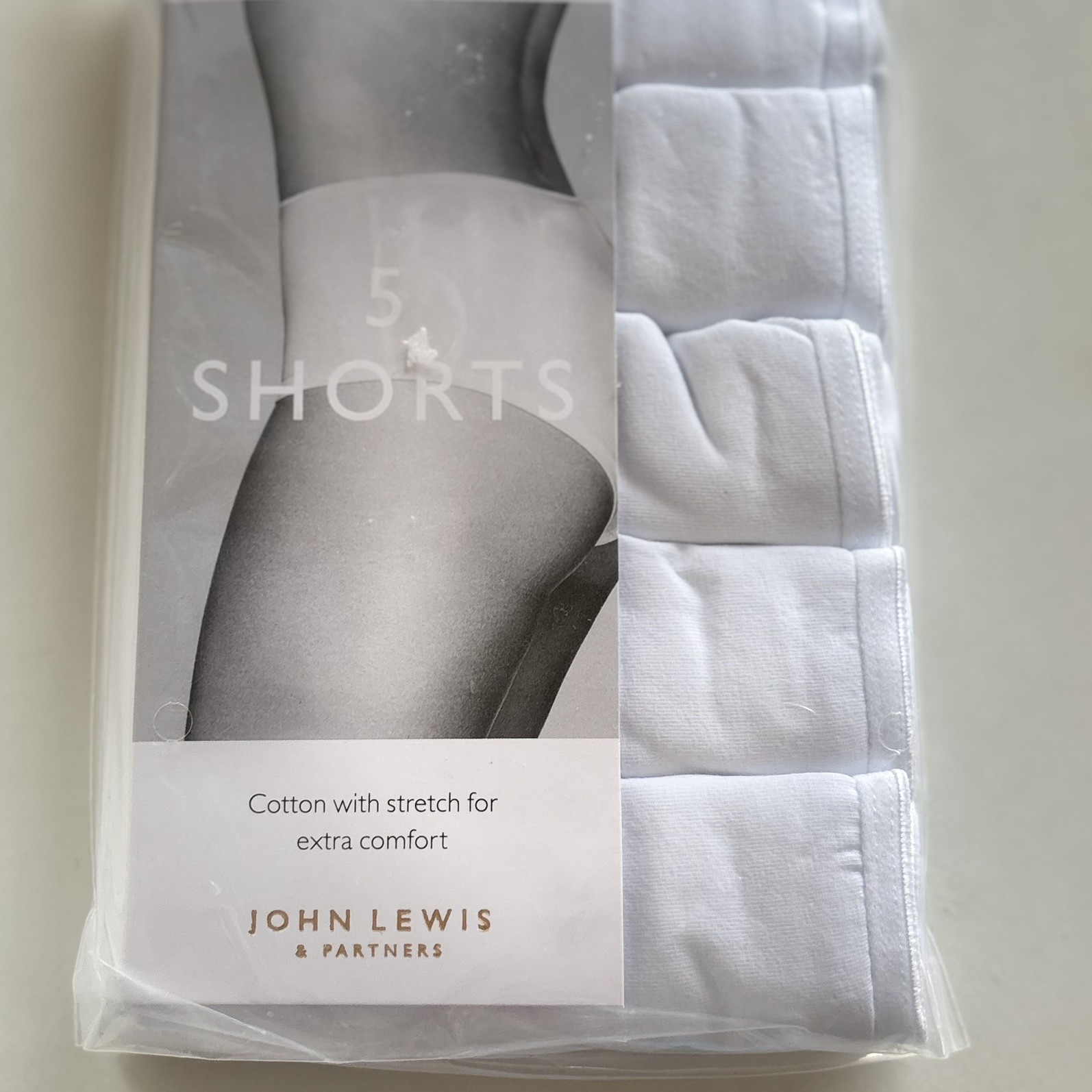 John Lewis Ladies 5 Pack Cotton shorts Underwear Knickers Size 12