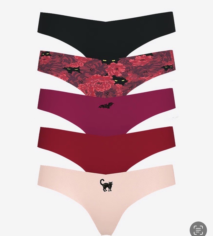 VICTORIA’S SECRET 5 PACK No Show Thong MEDIUM ($4 A Pair) Great Deal