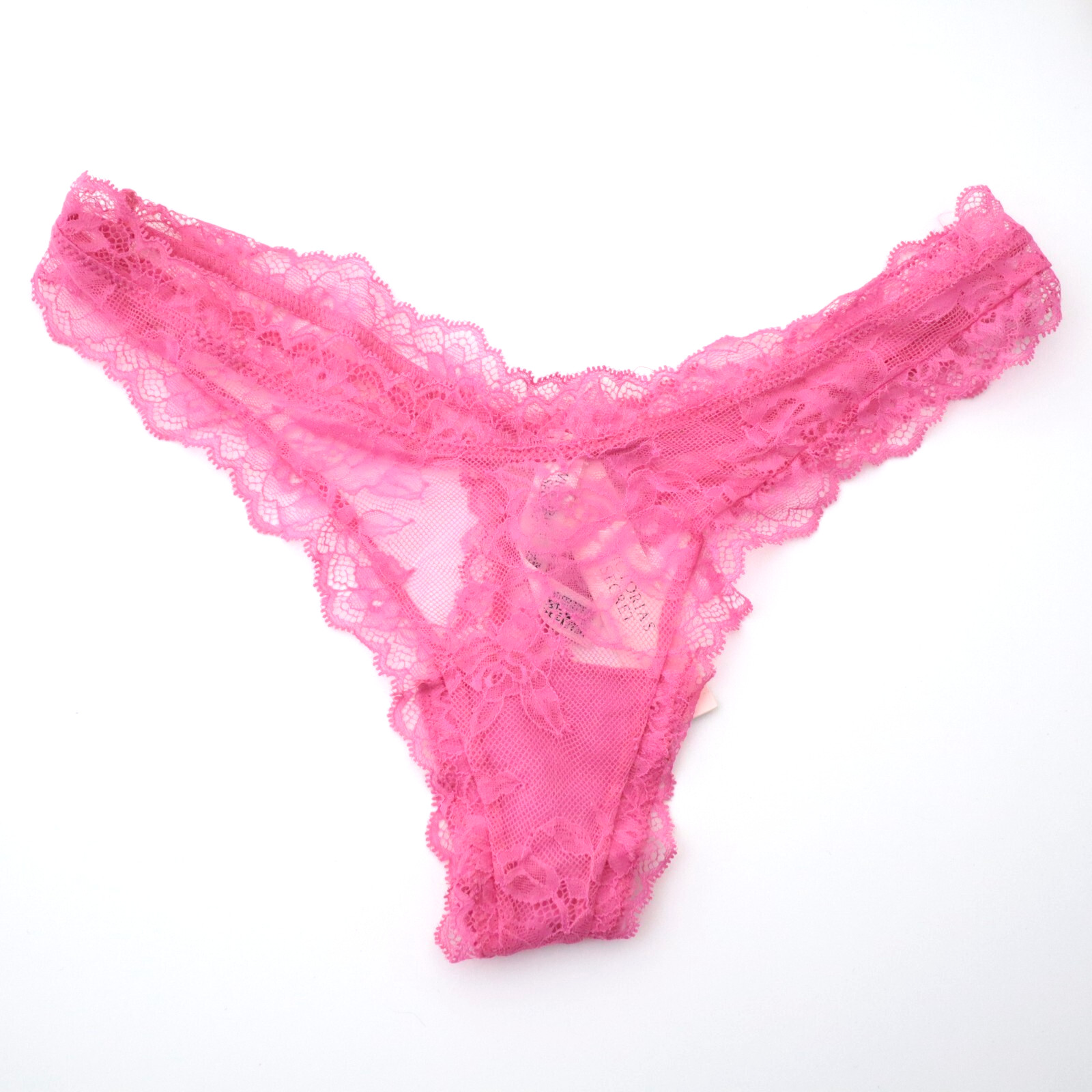 3 NEW Victoria’s Secret High Leg Rose Lace Thong Panties Lot S SMALL