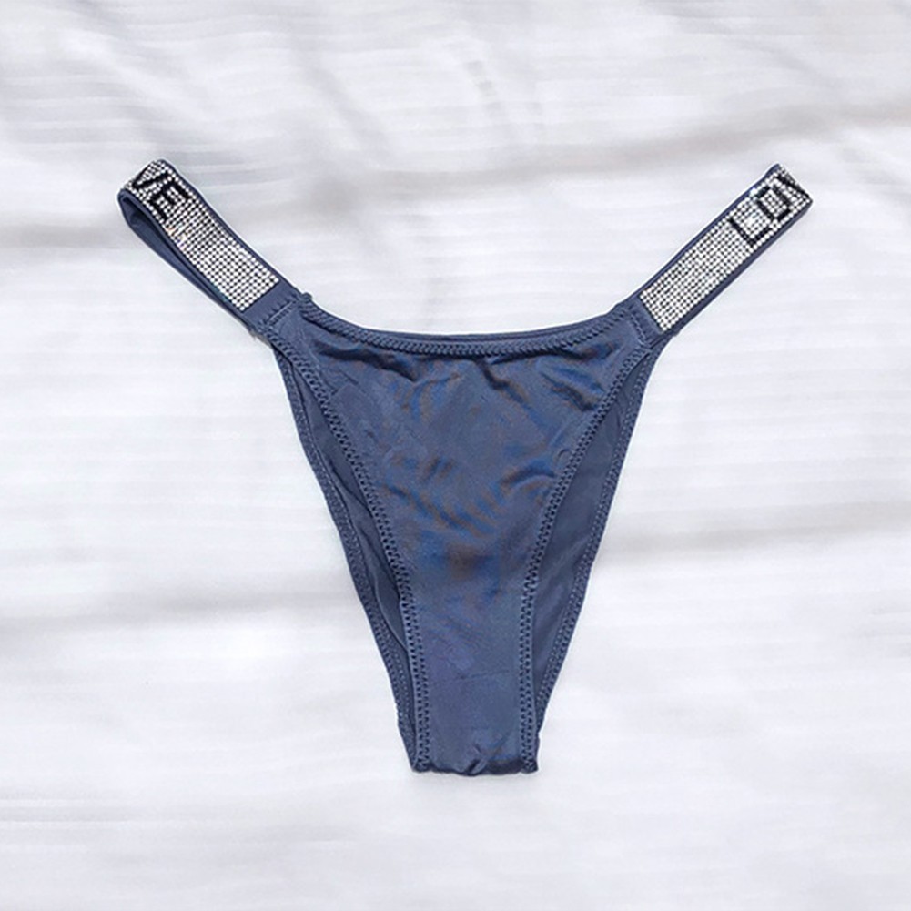 Women Thongs Underwear Sleepwear Solid Backless Bikini T-back Underpants