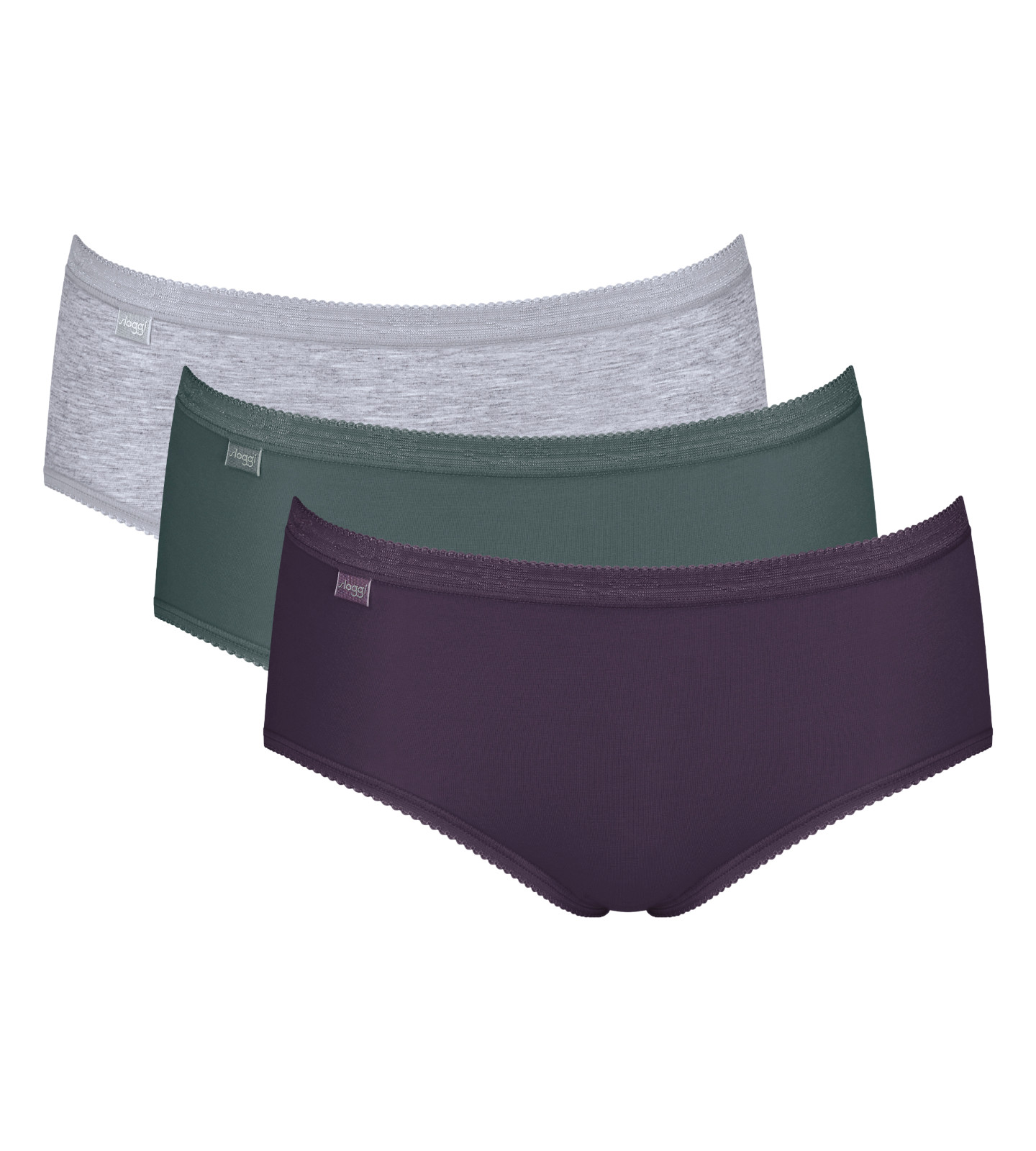 Sloggi Basic Midi Brief 3 Pack 10107163 Everyday Lingerie Womens Knicker RRP £35