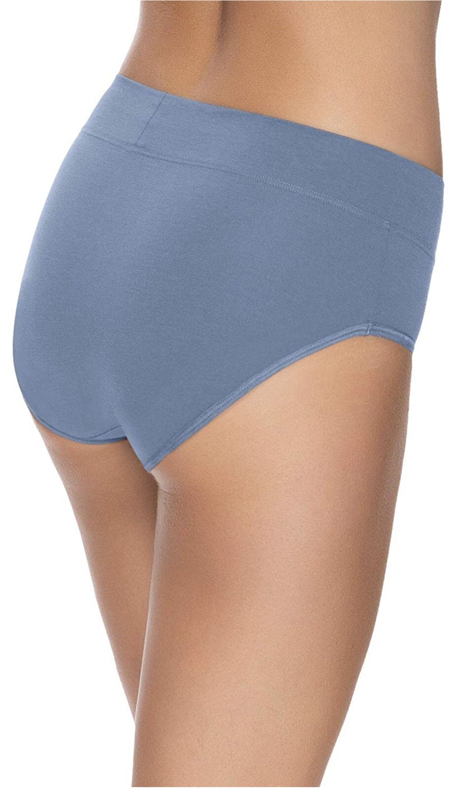 Felina, 5-Pack Pima Cotton Wide Waistband Hipster Panties, Assorted Colors