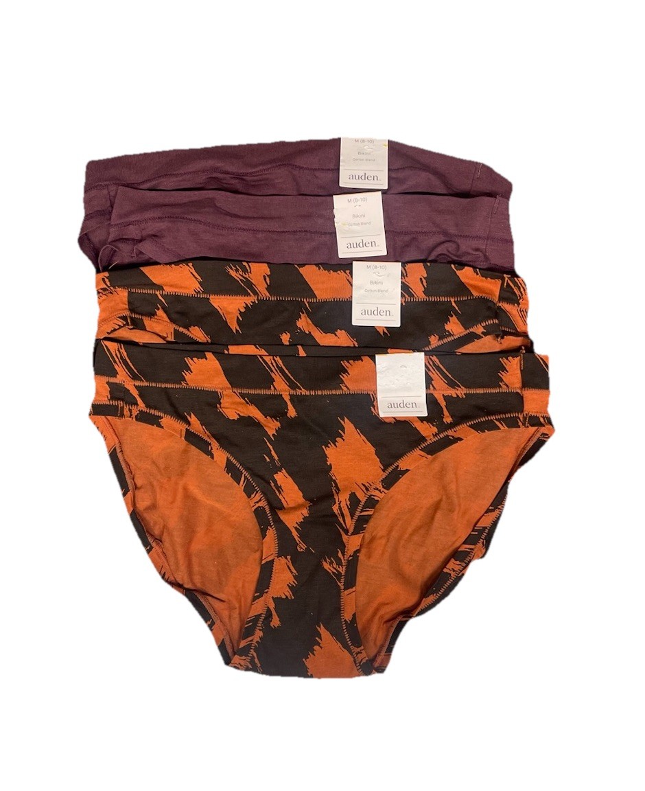 Auden Variety Bikini Pack Panties | Women’s Size Medium 8-10