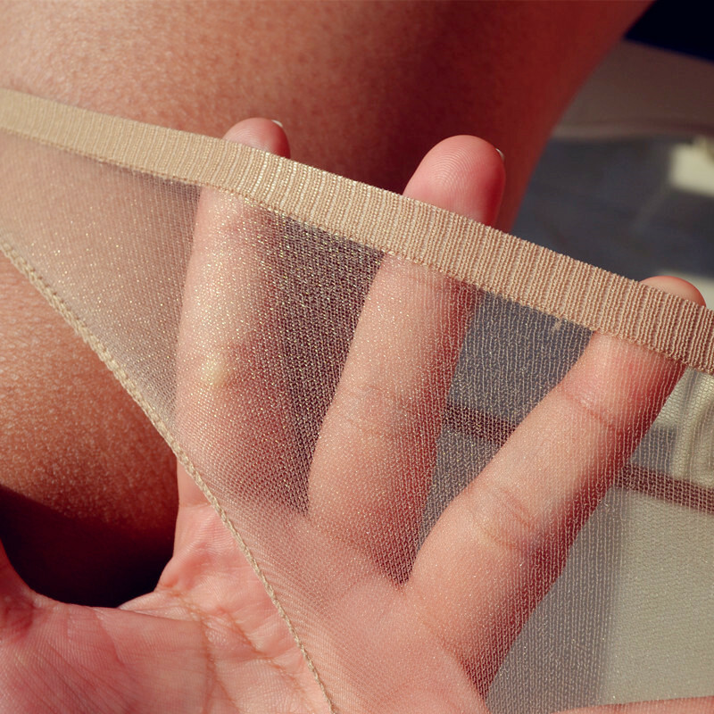 Women Mesh See-Through Sheer Ultra-Thin Panties Thong Underwear Knicker Lingerie