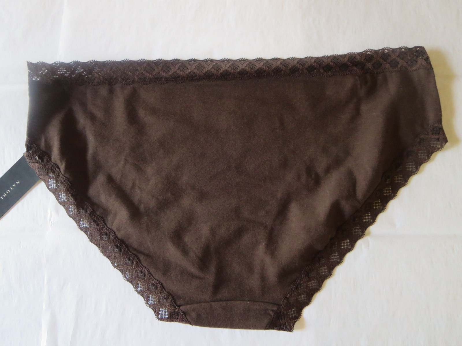 NATORI BLISS GIRL BRIEF PANTY #156058, XL, FRENCH RST/BOWN, NEW WITH TAG $20