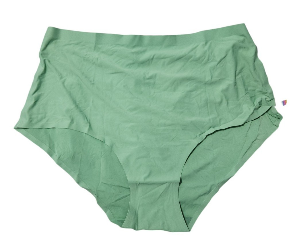 Cheek Boss Panty Womens 2XL Cheeky Brief Underwear Solid Green Panties CB368-39