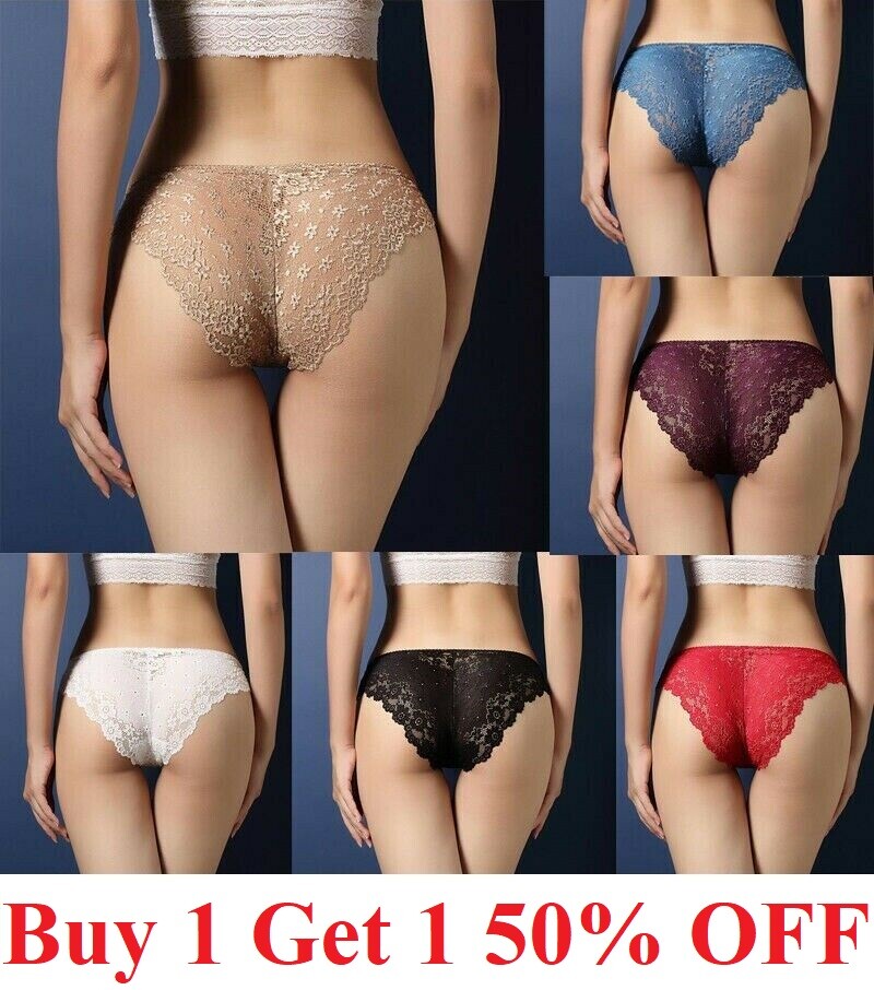 Women Sexy Lace Panties Knickers Lingerie Seamless Underwear G-string Briefs US