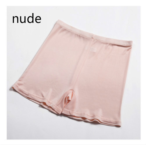 Women Knitted 100% Pure Silk Knickers Boxers Panties Underwear Underpants Beige
