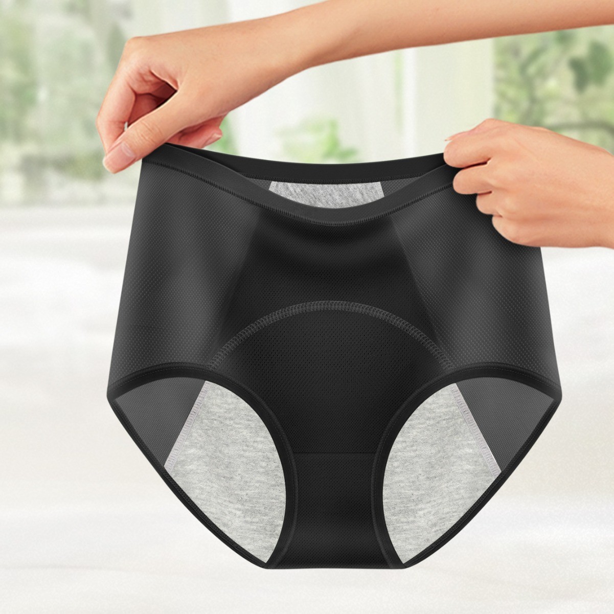 4Pack Waterproof Lady Pant Knickers Breathable Reusable Period Panties Underwear