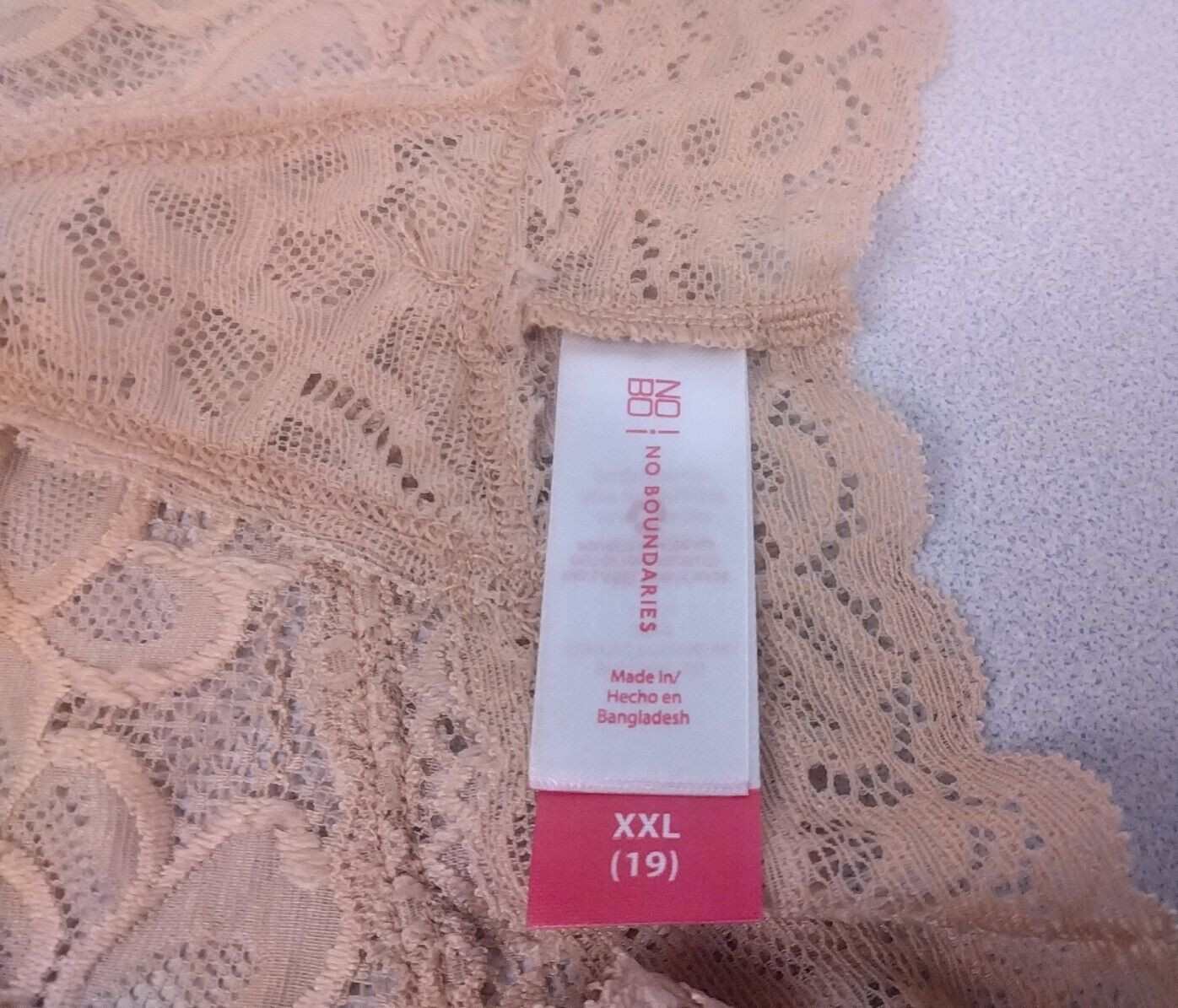 No Boundaries Blue And Beige Lace Thong Size XXL(19) – New (Lot Of 2). (65)