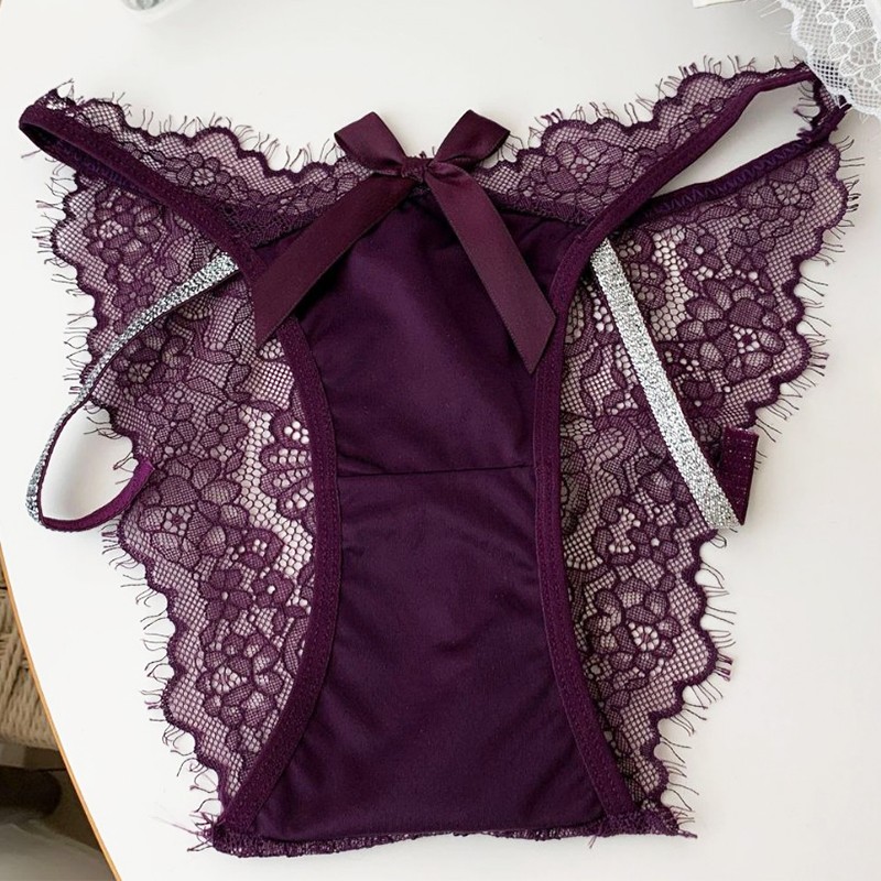 5 Pack Lot Sexy Womens See Through Lace Panties Underwear French Lingeries Brief